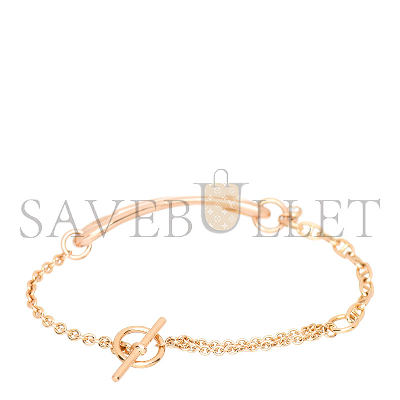 h**mes 18k rose gold Di*m*nd mm chaine d